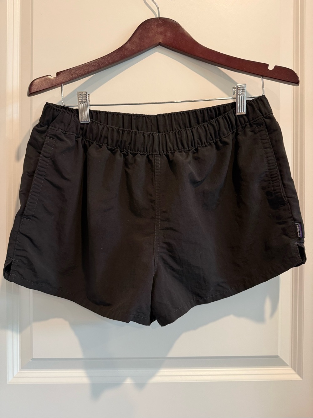 Patagonia Black Women's Athletic Elastic-Waist Shorts